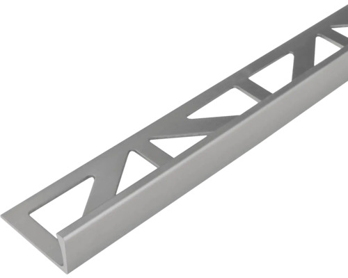 Tegelprofiel van aluminium met driehoekige en rechthoekige uitsparingen